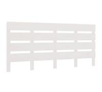 vidaXL Testiera per Letto Bianca 180x3x80 cm in Legno Massello di Pino