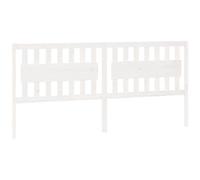 vidaXL Testiera per Letto Bianca 205,5x4x100 cm Legno Massello di Pino