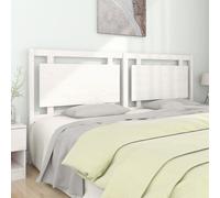vidaXL Testiera per Letto Bianca 205,5x4x100 cm Legno Massello di Pino