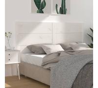 vidaXL Testiera per Letto Bianca 206x4x100 cm Legno Massello di Pino
