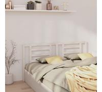 vidaXL Testiera per Letto Bianca 206x4x100cm in Legno Massello di Pino