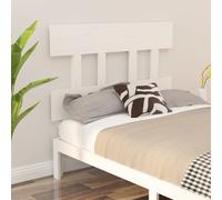 VIDAXL - Testiera Per Letto Bianca 93,5x3x81cm In Legno Massello Di Pino - SPEDIZIONE GRATUITA