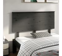 vidaXL Testiera per Letto Grigia 144x6x82,5cm Legno Massello di Pino