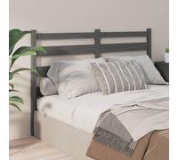 vidaXL Testiera per Letto Grigia 146x4x100cm in Legno Massello di Pino