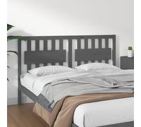 vidaXL Testiera per Letto Grigia 155,5x4x100 cm Legno Massello di Pino
