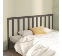 vidaXL Testiera per Letto Grigia 206x4x100cm in Legno Massello di Pino