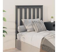 vidaXL Testiera per Letto Grigia 81x6x101 cm in Legno Massello di Pino
