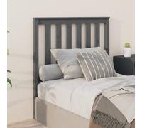 vidaXL Testiera per Letto Grigia 96x6x101 cm in Legno Massello di Pino