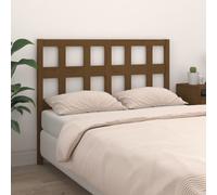 vidaXL Testiera per Letto Marrone ambra 145,5x4x100cm in Pino Massello