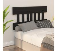 vidaXL Testiera per Letto Nera 163,5x3x81 cm in Legno Massello di Pino