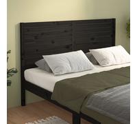 vidaXL Testiera per Letto Nera 166x4x100 cm in Legno Massello di Pino