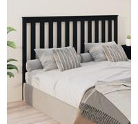 vidaXL Testiera per Letto Nera 166x6x101 cm in Legno Massello di Pino