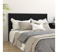 vidaXL Testiera per Letto Nera 205,5x4x100cm in Legno Massello di Pino
