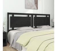 vidaXL Testiera per Letto Nera 205,5x4x100cm in Legno Massello di Pino