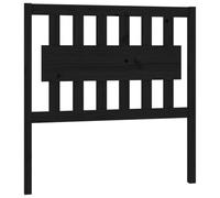 vidaXL Testiera per Letto Nera 95,5x4x100 cm in Legno Massello di Pino