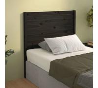 vidaXL Testiera per Letto Nera 96x4x100 cm in Legno Massello di Pino