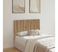 vidaXL Testiera per letto ingegneria rovere Artisan 120 x 1,5 x 80 cm