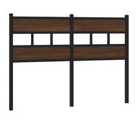 vidaXL Testiera Rovere Marrone 120 cm in Acciaio e Truciolato, Testata del Letto, testiera Letto, mobili per Camera da Letto