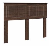 vidaXL Testiera con testiera Rovere Marrone 120 cm Legno Multistrato, Testiera per Letto, Stile Moderno, Design Rettangolare, Mobile Minimalista, Legno ingegnerizzato Resistente, Facile da assemblare