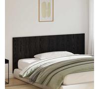 Testata Decorativa Contemporanea in Rovere Nero Legno Solido 120Cm Larghezza Mobili per Interni Montaggio Facile Decorazione Moderna della Camera da Letto Elegante Qualità Accessori per Letto Trendy