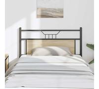 vidaXL Testiera Rovere Sonoma 100 cm in Legno Multistrato e Acciaio