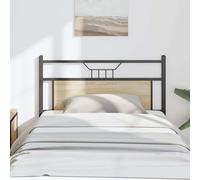 vidaXL Testiera Rovere Sonoma 107 cm in Legno Multistrato e Acciaio