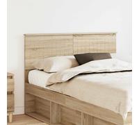 vidaXL Testiera Rovere Sonoma 135 cm Legno multistrato