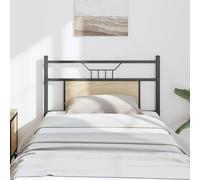 vidaXL Testiera Rovere Sonoma 90 cm in Legno Multistrato e Acciaio