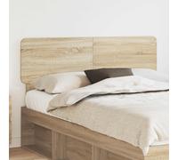 vidaXL Testiera con testiera Rovere Sonoma 160 cm Legno Multistrato, Testiera Rettangolare Moderna, Design Minimalista, Supporto Letto Resistente, Accessorio Elegante per la Camera