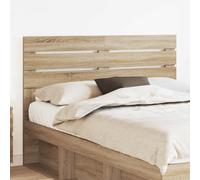 vidaXL Testiera con testiera Rovere Sonoma 160 cm Legno Multistrato, Testiera Moderna, Design Rettangolare, Struttura in Legno, Arreda La Camera, Accessorio di Stile