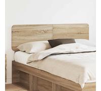 vidaXL Testiera con testiera Rovere Sonoma 140 cm Legno Multistrato, Testiera Rettangolare Moderna, Design Minimalista, Supporto Letto Resistente, Accessorio Elegante per la Camera