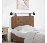 vidaXL Testata appesa Cappuccino Pelle Sintetica, Testiera da Letto Moderna, testiera montata a Parete Rettangolare, Schienale Imbottito, Design Minimalista, Salva Spazio Elegante