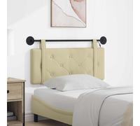 vidaXL Testiera sospesa Con luce LED Crema Similpelle