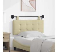 vidaXL Testiera sospesa Con luce LED Crema Similpelle