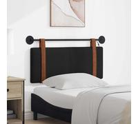 vidaXL Testiera sospesa Con luce LED Nero PU Antico, Testata Letto Moderna Rettangolare, Design da Montare, Accessorio Semplice e Funzionale per la Camera