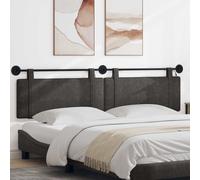 vidaXL Testiera sospesa Con luce LED Nero PU Antico, Testata da Letto a Muro Moderna, Schiuma PU, Arredo Elegante, Comfort e Design Contemporaneo