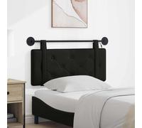 vidaXL Testiera sospesa Con luce LED Nero Similpelle