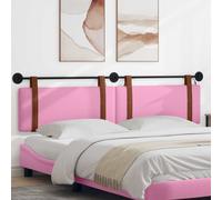 vidaXL Testiera sospesa Con luce LED Rosa PU Antico