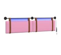 vidaXL Testiera sospesa Con luce LED Rosa PU Antico, Testata Letto Moderna Rettangolare, Design da Montare, Accessorio Semplice e Funzionale per la Camera