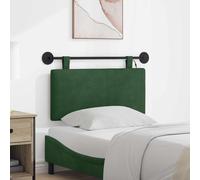 vidaXL Testiera sospesa Con luce LED Verde Giungla Tessuto in Cords, Testiera moderna rettangolare da parete, imbottita, schienale regolabile, accessorio salvaspazio per letto