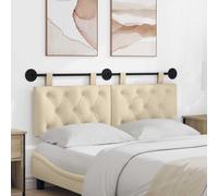 vidaXL Pannello anteriore sospeso montato a parete, 130 x 55 x 7 cm, tessuto, camera da letto, testa rettangolare in tessuto, design moderno da parete, schienale morbido, risparmio di spazio