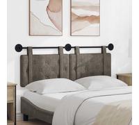 vidaXL Testiera sospesa Grigio PU Antico