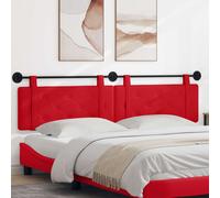vidaXL Testiera sospesa Rosso Similpelle