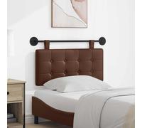 vidaXL Lato anteriore sospeso montato a parete in ecopelle, camera da letto, rettangolare, moderno, testiera montata a parete, design salvaspazio, decorazione elegante, linee semplici e pulite