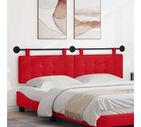 vidaXL Lato anteriore sospeso montato a parete in ecopelle, camera da letto, rettangolare, moderno, testiera montata a parete, design salvaspazio, decorazione elegante, linee semplici e pulite