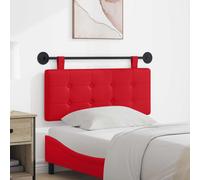vidaXL Lato anteriore sospeso montato a parete in ecopelle, camera da letto, rettangolare, moderno, testiera montata a parete, design salvaspazio, decorazione elegante, linee semplici e pulite