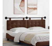 vidaXL Lato anteriore sospeso montato a parete in ecopelle, camera da letto, rettangolare, moderno, testiera montata a parete, design salvaspazio, decorazione elegante, linee semplici e pulite