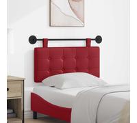 vidaXL Lato anteriore sospeso montato a parete in ecopelle, camera da letto, rettangolare, moderno, testiera montata a parete, design salvaspazio, decorazione elegante, linee semplici e pulite