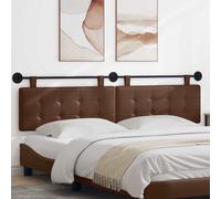 vidaXL Lato anteriore sospeso montato a parete in ecopelle, camera da letto, rettangolare, moderno, testiera montata a parete, design salvaspazio, decorazione elegante, linee semplici e pulite