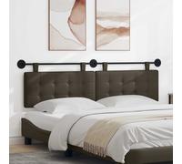 vidaXL Lato anteriore sospeso montato a parete in ecopelle, camera da letto, rettangolare, moderno, testiera montata a parete, design salvaspazio, decorazione elegante, linee semplici e pulite